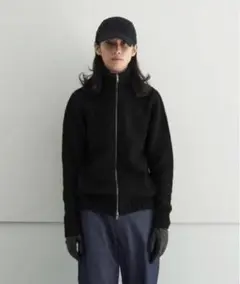 KAIKO SHRINK ZIP CARDIGAN ドライバーズニット