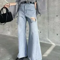 PAGEBOY フルワイドダメージデニム