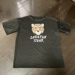 CHEETAH TIGER 半袖 Tシャツ 黒