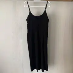 ブラックキャミワンピース L