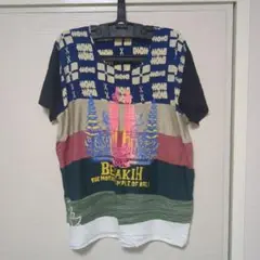 インドネシア　ブサキ寺院　ビンテージスーベニアハンドメイドtシャツ mサイズ相当