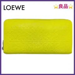 良品✨ ロエベ レザー リピートアナグラム ラウンドファスナー 長財布