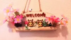 どんぐりアート　welcome　春　桜