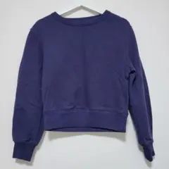 UNIQLO U　クロップド丈　スウェット 　 ネイビー
