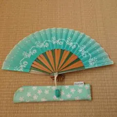 Privatel Label 花柄 扇子 ケース付き