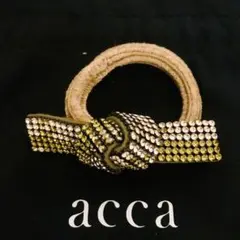 acca アッカ ピンクとグリーンのリボンゴム