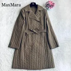 良品✨MaxMara キルティングコート ベルト付き 2way 42