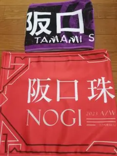 乃木坂　阪口珠美　フェイスタオルとマフラータオルセット