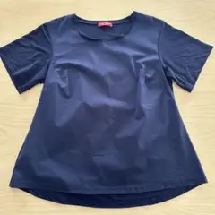 Corso Rosso イタリア製　ネイビー　半袖トップス　後ろリボン