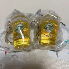 PLAZA アイスティーキーホルダー2個セットとステッカー