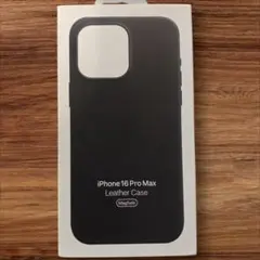 新品 iPhone16 Pro Max 純正互換品 レザーケース black 黒