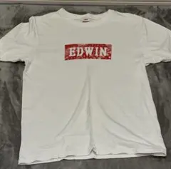 EDWIN ホワイト Tシャツ S