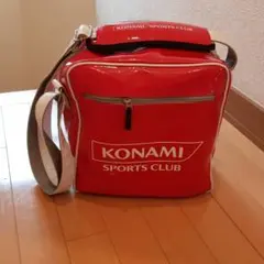 コナミKONAMI運動塾プールバック赤エナメル