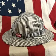 CHUMS バケットハット ストライプ × ギンガムチェック フリーサイズ