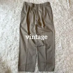 【vintage】 日本製 ワイドバギーチノ ベージュ L相当 Y2K ゆるだぼ