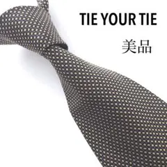 TIE YOUR TIE タイユアタイ 美品 ネクタイ 最高級シルク ピンドット