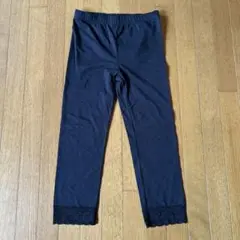 美品 試着のみ ブラック レース裾 レギンス スパッツ Mサイズ