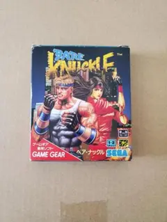 ゲームギア 中古カセット　ベアナックル　箱、説明書付き　レアソフト