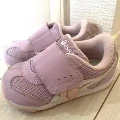 アシックス　asics スクスク　アイダホ　ベビーシューズ　14cm パープル