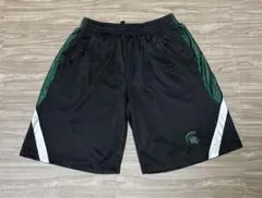 ミシガン大学 スパルタンズ バスケットボールパンツ XL ブラック グリーン
