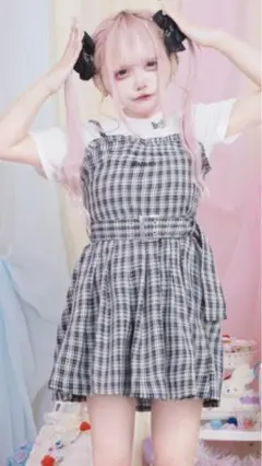 フリルちぇっくわんぴ ワンピース Hauls Hauls（ハウルズ）の「フリルちぇっくリボンわんぴ（ワンピース