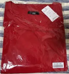 ニッセン／未使用　七分袖Tシャツ　赤　10L
