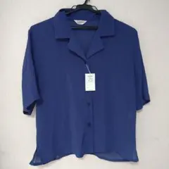 新品未使用品 襟付き オフィスシャツ