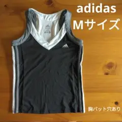 adidas Clima365 Vネックタンクトップ トレーニング ウェア 黒