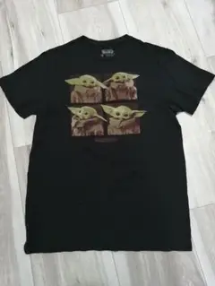 STAR WARS スターウォーズ ベビーヨーダ Tシャツ M ブラック 古着