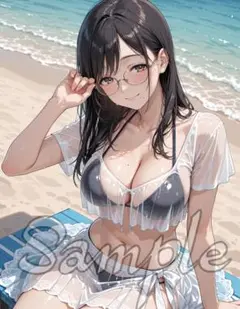 清楚 コスプレ 巨乳 AIアニメ 写真 美女 L版 セクシー イラスト z178