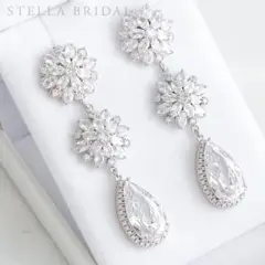 STELLA BRIDAL クリスタルピアス