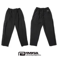 REVERSAL リバーサル 変わり種 サイドオープン スウェットパンツ 黒