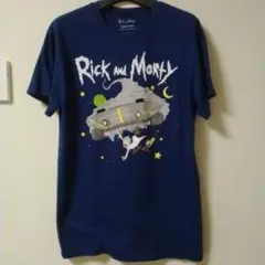 Rick and Morty Tシャツ ネイビー