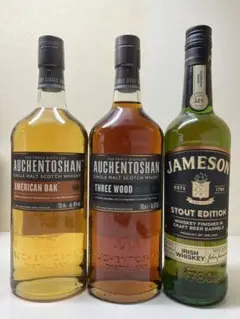 オーヘントッシャン アメリカンオーク&スリーウッド ジェムソン 3本セット