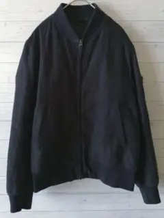 【値下げ】ユニクロ UNIQLO ブラック ボンバージャケット ジップアップ S
