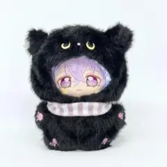 ✲10～12cm ふわもこ黒猫 ぬい服 ぬいぐるみ服 あんスタ いつぬい