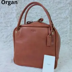 【希少】Organ М キューブトート ヘルツ ハンドバッグ ブラウン