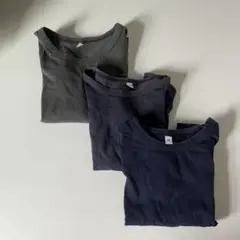 MUJI 無印良品 Tシャツ 半袖 長袖 90 100 3枚セット