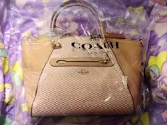 【おまけ付き】COACH・プレーリーサッチェル2wayバッグ・ビーチウッド