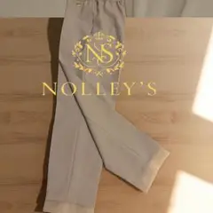 【新品　未使用】NOLLEY'Sパンツ 裾オーガンジーパンツ サイズ34