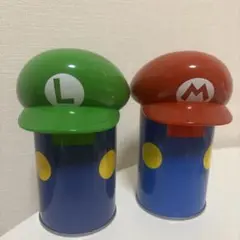 USJ スーパーマリオ&ルイージ 缶 2個セット