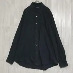 UNIQLO ユニクロ　オーバーサイズコットンシャツ　黒　L