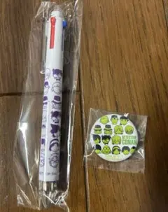 名探偵コナン　黒鉄の魚影　　ノベルティー　缶バッジ　ボールペン　特典　プラザが