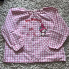 My Melody チェック柄スモック