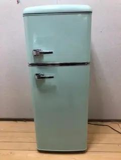 大阪送料無料★3か月保障付き★冷蔵庫★2ドア★PRR-122D-W★R-738 冷蔵庫 114L レトロ 小型 一人暮らし 2ドア 幅48cm PRR-122D-W