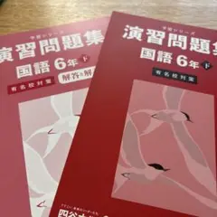 予習シリーズ演習問題集国語6年下