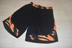 アンダーアーマー バスケットボールパンツ M ブラック/オレンジ MD