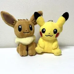 ポケモン　イーブイ　ピカチュウ　ストラップ　ぬいぐるみ
