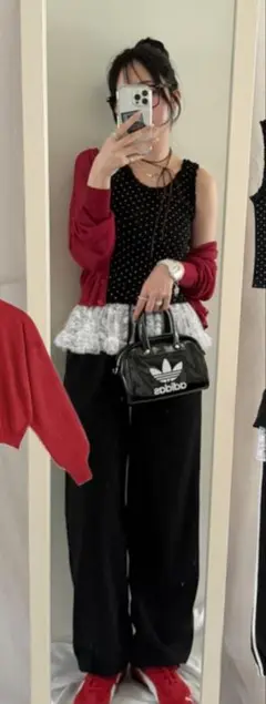 レースフリルティアードラインスウェットパンツ[fu266] グレイル　A