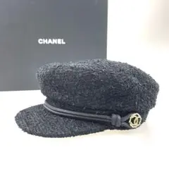 極美品 CHANEL シャネル ラメツイードキャスケット 2020SS ハット